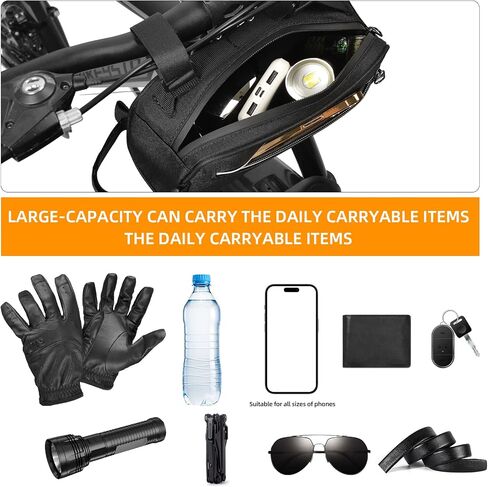 Bike Handlebar Bag Professional Waterproof Bike Crossbar Front Bag Bicycle Basket Frame Bags for Road Mountain Bicycle Outdoor Cycling Travel Hiking in Saudi Arabia