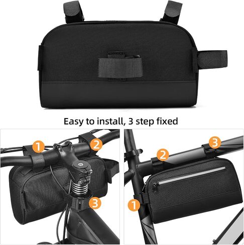 Bike Handlebar Bag Professional Waterproof Bike Crossbar Front Bag Bicycle Basket Frame Bags for Road Mountain Bicycle Outdoor Cycling Travel Hiking in Saudi Arabia