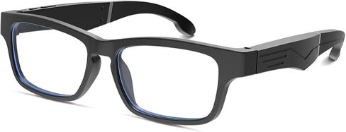 Smart Glasses, Bluetooth Glasses with Speakers One-Click Control Clear Calls Game and Anti-Blue Light Lenses - Intelligent Wireless Bluetooth Audio Glasses for Men Women (Black) in Saudi Arabia