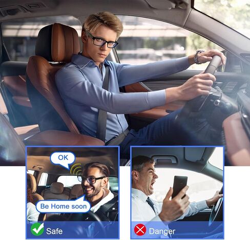 Smart Glasses, Bluetooth Glasses with Speakers One-Click Control Clear Calls Game and Anti-Blue Light Lenses - Intelligent Wireless Bluetooth Audio Glasses for Men Women (Black) in Saudi Arabia