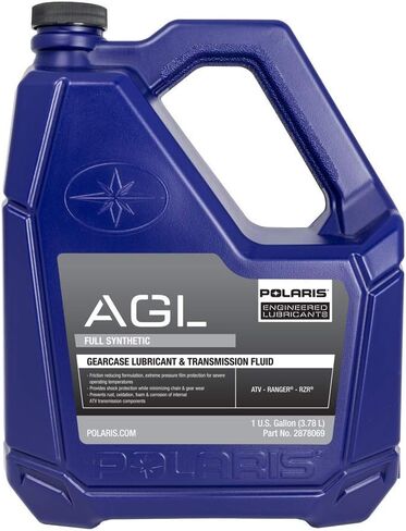 Polaris AGL Full Synthetic Automatic Gearcase Lubricant and Transmission Fluid for Off Road Vehicles With 4 Stroke Engine, 1 Gallon, Qty 1, for ATV UTV SxS Maintenance - 2878069 in Saudi Arabia