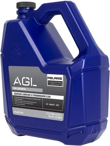 Polaris AGL Full Synthetic Automatic Gearcase Lubricant and Transmission Fluid for Off Road Vehicles With 4 Stroke Engine, 1 Gallon, Qty 1, for ATV UTV SxS Maintenance - 2878069 in Saudi Arabia