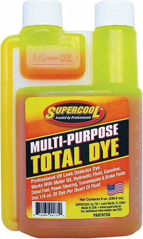 Supercool UV Fluid Leak Detection Dye, 8 Oz, Orange Tint in Saudi Arabia