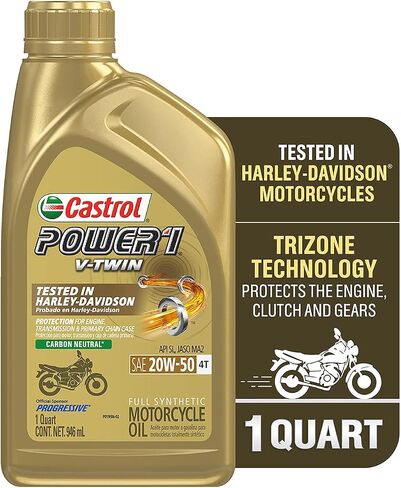 Castrol Power1 4T 5W-40 Full Synthetic Motorcycle Oil, 1 Quart, Pack of 6 in Saudi Arabia