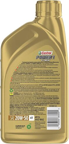 Castrol Power1 4T 5W-40 Full Synthetic Motorcycle Oil, 1 Quart, Pack of 6 in Saudi Arabia