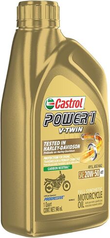 Castrol Power1 4T 5W-40 Full Synthetic Motorcycle Oil, 1 Quart, Pack of 6 in Saudi Arabia