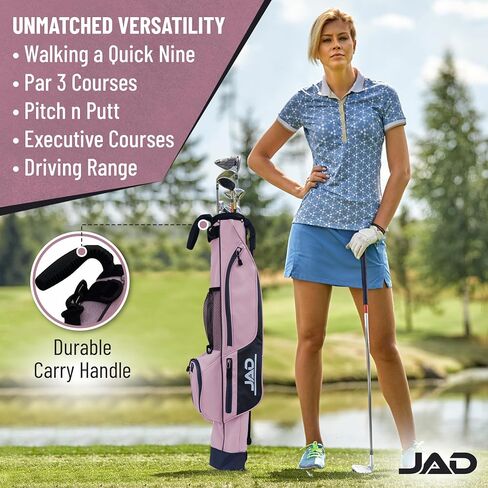 Sunday Golf Bag - Premium Everyday Sunday Golf Bag with Stand for Men, Women and Ladies, Ultra Lightweight, Easy to Carry Pitch n Putt Carry Bag in Saudi Arabia
