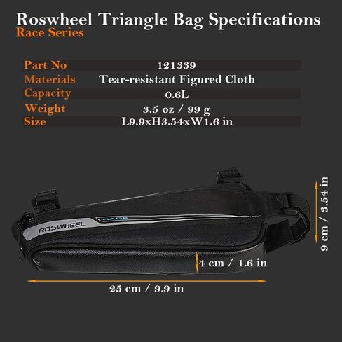 Roswheel سباق سلسلة 121444 إطار دراجة هوائية شنت حقيبة دراجة مثلث الحقيبة الدراجات اكسسوارات حزمة للدراجة الطريق in Kuwait