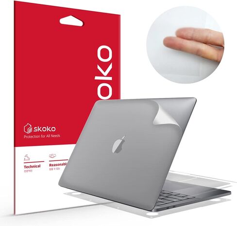 Skoko [4 in 1 Full Body Protector Skin Film Compatible with MacBook Pro 14 inch M1 M2 M3 Release 2021 2022 2023 2024, Bubble Free,Similar to Screen Protector TPU Matte, Cover, Sticker in Saudi Arabia