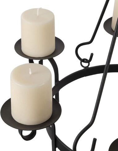 Sunjoy Gazebo Candelabra Outdoor Patio Lighting, Illuminate Your Gazebo, Wrought Iron Hanging Candelabra, 18.5 x 16.5 x 18.9-inches in Saudi Arabia
