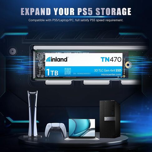 INLAND TN470 1TB NVMe SSD PCIe 4.0 Gen4x4 Internal Gaming Solid State Drive in Kuwait