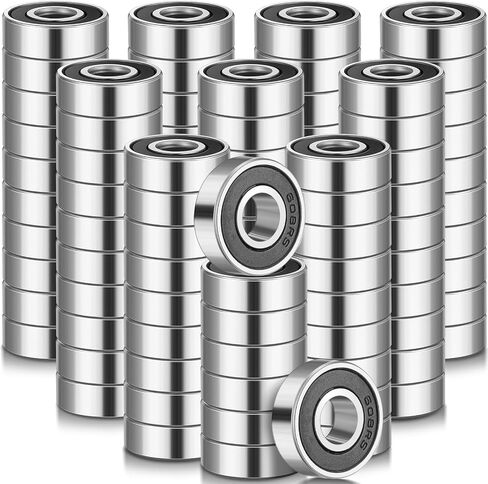 300 Pcs 608-2RS Skateboard Bearings Ball Bearing Double Sealed Miniature Deep Groove Roller Bearings for Skateboards, Inline Skate, Roller Skates (8 x 22 x 7mm) in Saudi Arabia