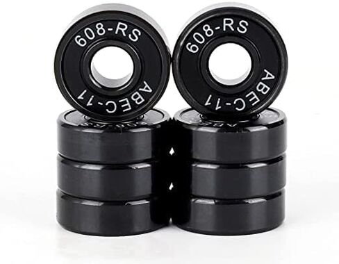 608RS Ball Bearings Skateboard Bearings Double Rubber Sealed Shielded Miniature Deep Groove Bearings 8 x 22 x7 for Bearings for Skateboards, Longboards, Inline Skates, Roller Skates, Spinners -8pcs in Kuwait