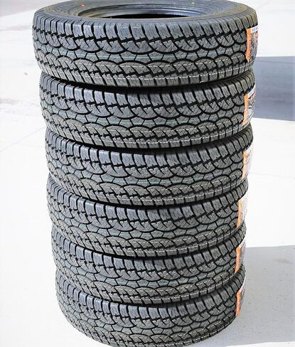 Cosmo El Tigre AT A/T شاحنة خفيفة للطرق الوعرة لجميع التضاريس - إطار شعاعي LT225/75R16 225/75/16 225/75-16 115/112S نطاق التحميل E LRE 10 طبقات BSW جدار جانبي أسود in Kuwait