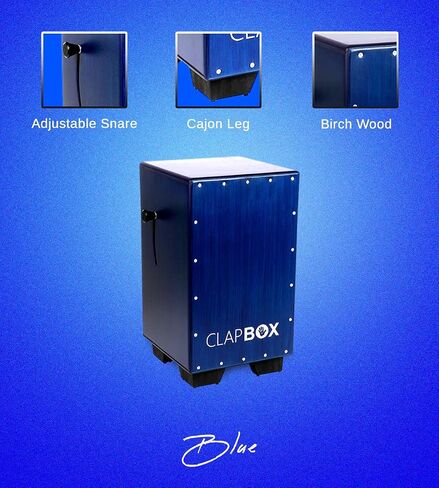 Cajon Drum Box Oak Wood (H:20" W:12" L:12") - NOT MADE IN CHINA - Three Internal Snares with Bonus Features | Most Popular Cajone Online (Black, CB50) in Saudi Arabia