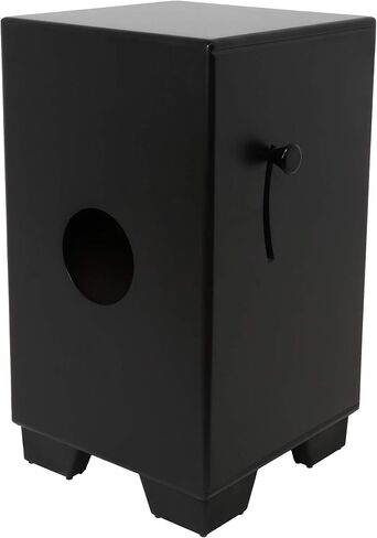 صندوق طبل كاجون من خشب البلوط (الارتفاع: 20 بوصة العرض: 12 بوصة الطول: 12 بوصة) - غير مصنوع في الصين - ثلاثة أفخاخ داخلية مع ميزات إضافية | الكاجون الأكثر شعبية على الإنترنت (أسود، CB50) in Kuwait