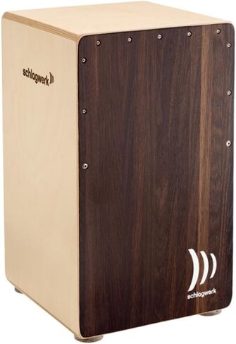 Schlagwerk CP404BLK 2inOne Series Snare Cajon l Black Baltic Birch Front Plate l Made in Germany in Saudi Arabia
