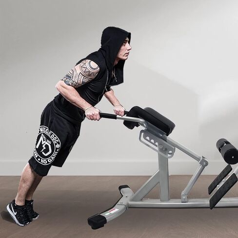 كرسي روماني تجاري - مقعد Hyperextension للخصر والكرسي الروماني، معدات تمرين الكرسي الروماني، جهاز تمديد الظهر، مقعد تمرين تمديد الظهر لصالة الألعاب الرياضية المنزلية، سعة الوزن 660 رطلاً in Kuwait