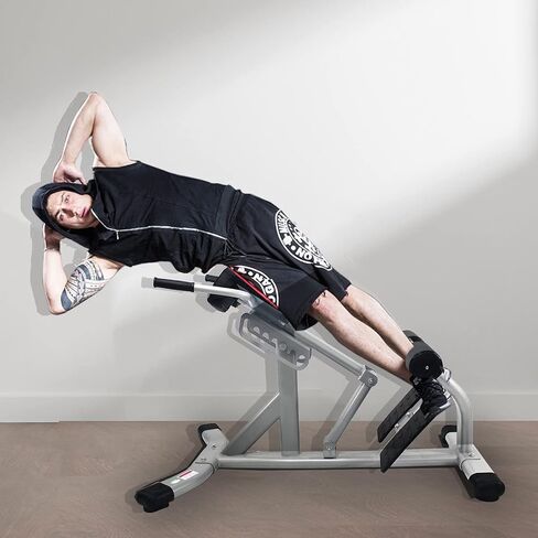 كرسي روماني تجاري - مقعد Hyperextension للخصر والكرسي الروماني، معدات تمرين الكرسي الروماني، جهاز تمديد الظهر، مقعد تمرين تمديد الظهر لصالة الألعاب الرياضية المنزلية، سعة الوزن 660 رطلاً in Kuwait