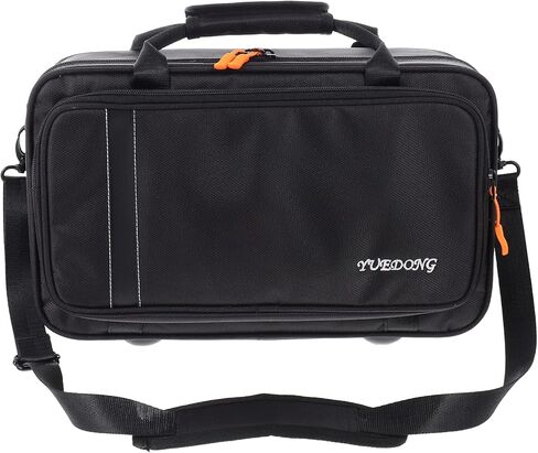 حقيبة ظهر للسفر من القماش الكلارينيت حقيبة ظهر صلبة من الكلارينيت حقيبة كتف مع حزام ملحق أداة الرياح لحاوية السفر الكلارينيت (أسود) in Kuwait