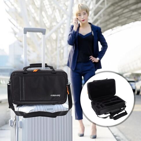 حقيبة ظهر للسفر من القماش الكلارينيت حقيبة ظهر صلبة من الكلارينيت حقيبة كتف مع حزام ملحق أداة الرياح لحاوية السفر الكلارينيت (أسود) in Kuwait