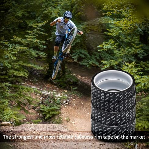 milKit Tubeless Rim Tape - 11yd (10m) Rim Strip Roll - Extra Strong Bicycle Rim Tape 21mm -25mm - 29mm - 32mm Available Widths (21mm) in Saudi Arabia