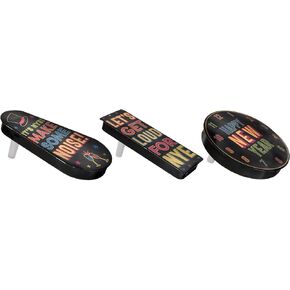 New Year's Spin Noisemakers - 3.25", 4.5", 4.75" | Pack of 3, Black, Silver, Gold