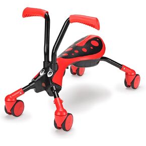 Mookie Scramblebug Beetle | Balance Bike | 4 Wheel Developmental Toy for Toddlers 1-2 | Indoor & Outdoor Play | Foldable for Storage & Travel | Summer Activity or Birthday Gift