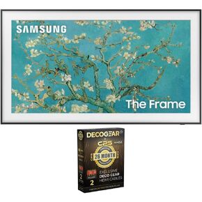 SAMSUNG QN32LS03CB 32 inch The Frame QLED HDR 4K Smart TV Bundle with 2 YR CPS Enhanced Protection Pack (2023 Model)
