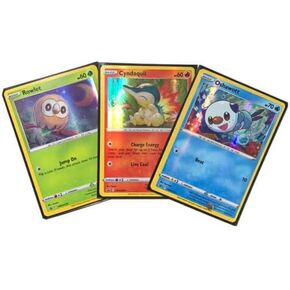 Rowlet Cyndaquil Oshawott SWSH220 SWSH221 SWSH222 Hisuian Starters - Pokemon Promo Card Set