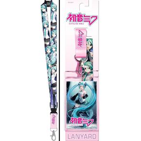 Ata-Boy Hatsune Miku Reversible Lanyard with Breakaway Clip and ID Holder