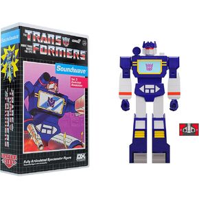 Super7 Transformers Deluxe Soundwave (VHS) - 7" Transformers Action Figure with Accessories Classic Cartoon Collectibles and Retro Toys