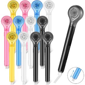 BESARME 6 Pieces White Out Correction Tape Pen, Push Pull Protective, Easy to Use Applicator for Instant School Office Supplies, 1/5 X 236 Inch