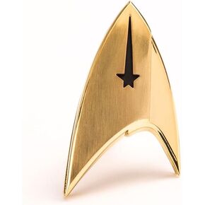 Quantum Mechanix Abysse Corp_BIJQMX001 Star Trek - Insignia Badge: Command, Multi Colour