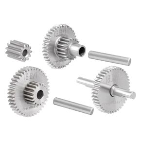 Transmission Gear Set Stainless Steel High Speed Diff Gear for Traxxas TRX4M TRX4MT 1/18 RC Crawler Upgrades (9.7:1)