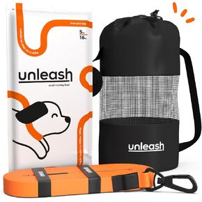 Unleash 30ft Waterproof Dog Training Long Leash for Dogs - Heavy Duty Long Dog Leash with Secure Locking Clasp - Tearproof Puppy Training Accessory - Built to Last with 289kg Force & Free Carry Bag