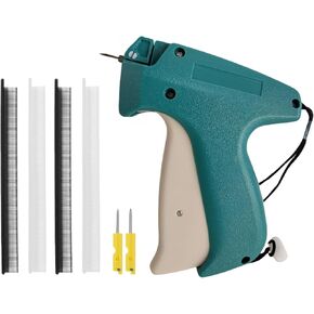 Stitch Gun for Clothes, Fine Stitch Mini Stitch Gun for Clothes,Stitchy Quick Clothing Fixer, Tagging Gun with Quick Stitch with 2 Needles,1500 Black & 1500 White Micro Fasteners (Green)