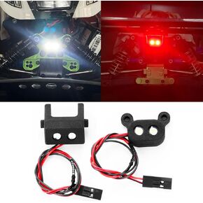 RC Headlight Tailllight Front Rear Light Kit for 1/14 LOSI Mini 8IGHT 4WD Buggy, White and Red
