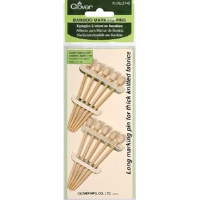 Clover Bamboo Marking Pins 10-Per Package Approximately 2-3/4-Inch