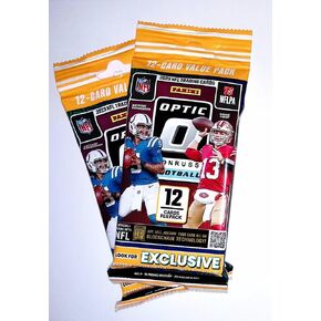 2-2023 Donruss Optic Football Trading Card Value Packs, 24 Football Cards Total