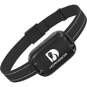 Cat Bark Collar Smart Automatic No Shock Anti Barking Cats Training Collar Rechargeable Bark Collar with 2 Adjustable Sensitivity Vibration & Beep Vibration Modes for Cats Dull Black