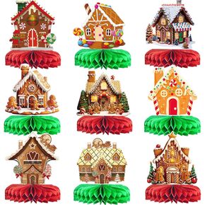 زينة عيد الميلاد الزنجبيل عيد الميلاد القطع المركزية على شكل قرص العسل زينة عيد الميلاد الزنجبيل لزينة طاولة حفلة عيد الميلاد زينة حفلة عيد ميلاد الزنجبيل in Kuwait