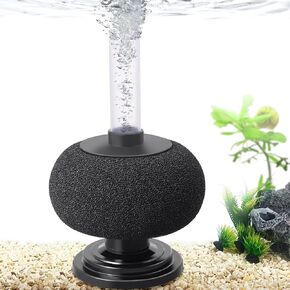 HITOP 2 Pack Aquarium Bio Sponge Filter: 4in Mini Air-Powered Fish Tank Filter, Quiet Small Sponge Filter for up to 15gallon Fish Tank, Betta Tank, Shrimp Tank, Fry Tank, Breeding
