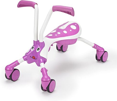 Mookie Scramblebug Beetle | Balance Bike | 4 Wheel Developmental Toy for Toddlers 1-2 | Indoor & Outdoor Play | Foldable for Storage & Travel | Summer Activity or Birthday Gift in Saudi Arabia