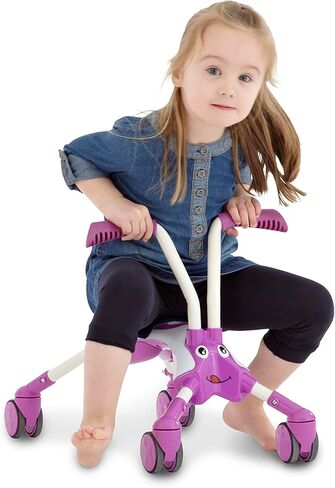 Mookie Scramblebug Beetle | Balance Bike | 4 Wheel Developmental Toy for Toddlers 1-2 | Indoor & Outdoor Play | Foldable for Storage & Travel | Summer Activity or Birthday Gift in Saudi Arabia