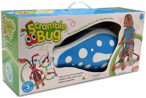 دراجة سكرامبل بج هورنت للأطفال تركب على دراجة ثلاثية العجلات للأطفال الرضع والأطفال الصغار الذين تزيد أعمارهم عن 12 شهرًا، لعبة تنموية لتوازن الدراجة ذات 4 عجلات لتعزيز ثقة الأطفال في اللعب الداخلي والخارجي (العلكة) in Kuwait