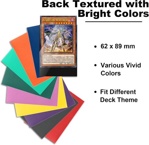 Black Yu-gi-oh Card Sleeve 200 Pack, Japanese Small Card Sleeves 62x89mm, Back Textured Perfect Shuffling, Protect Your Japanese Sized Trading Cards Kpop Photocard Never Tear in Saudi Arabia
