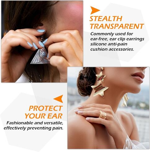 Outus 300 Pcs Earring Stickers for Heavy Earring Ear Stickers for Split Earlobes Earring Lobe Support Patches Protectors Stickers for Earring in Saudi Arabia