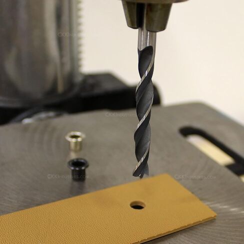 Eyelet Hole Drill - (#8 Size) - (for ¼ Inch Diameter Eyelets) - USA Design - Create Precision Eyelet Holes for Holster Making, Upholstery, Leather, Wood, Plastic in Kuwait