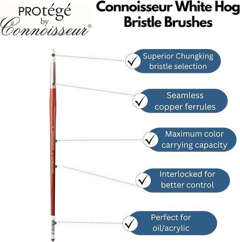 Connoisseur Brush Hog Bristle LH Round #6 in Saudi Arabia